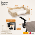 PAWZ Redo Schreibtisch-Katzenbett mit Metallgestell丨AWW0205BG