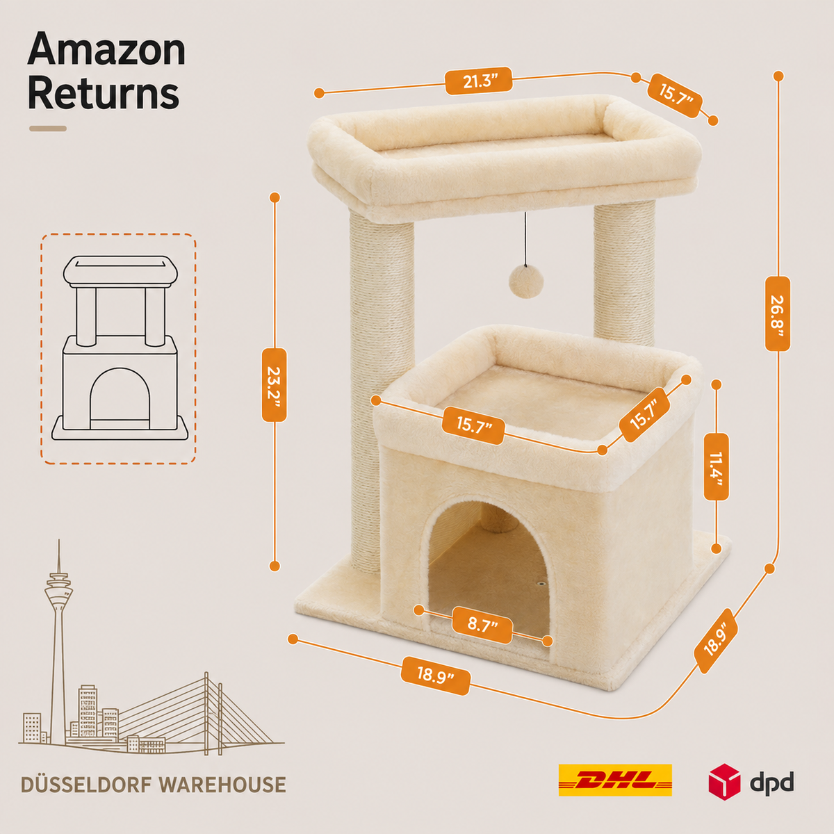 PAWZ Redo Kleiner Kratzbaum丨AMT028